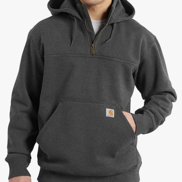 Carhartt Other - Carhartt Rain Defender 1/4 Zip Loose Fit Dark Gray Hoodie Pullover